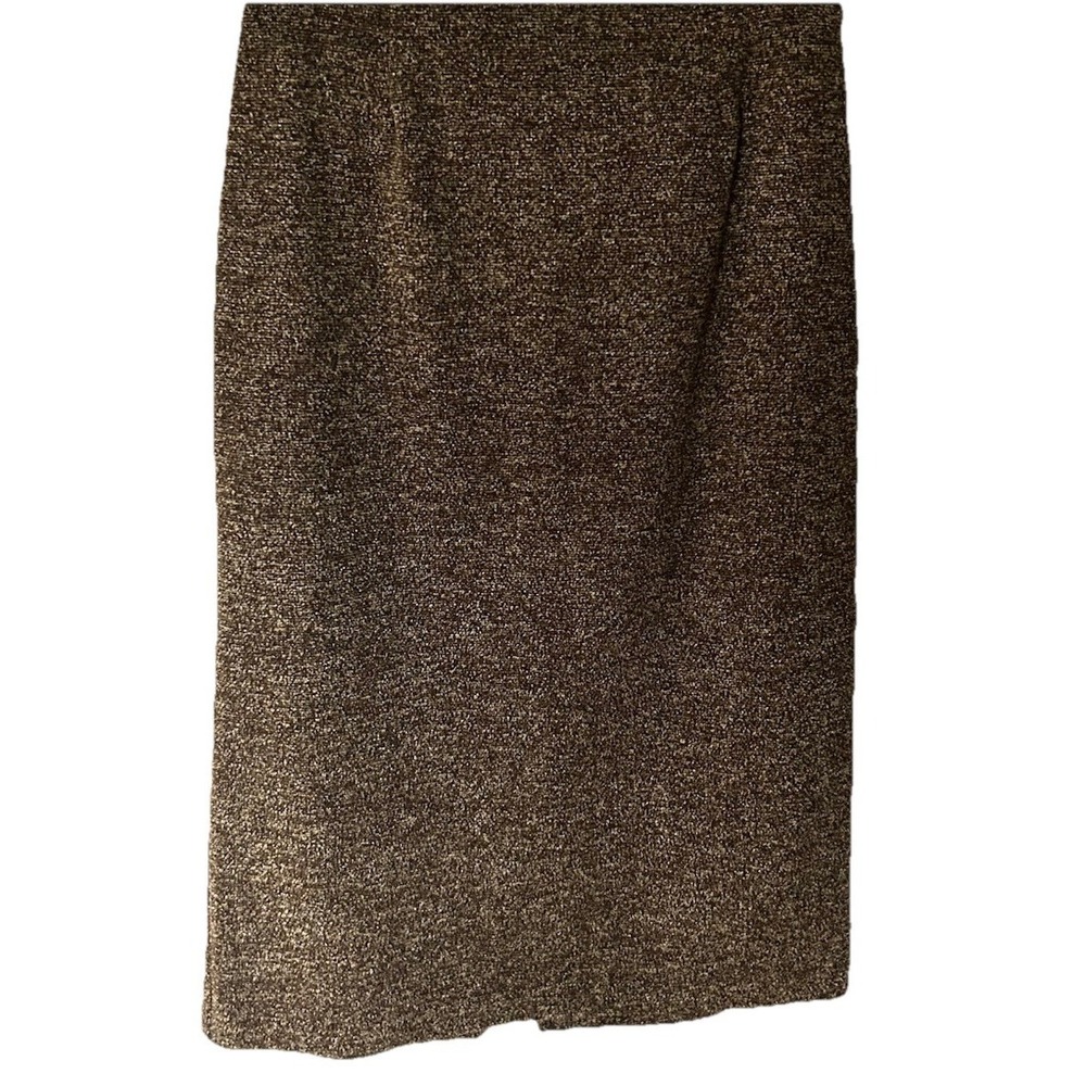 Women's Vtg Brown Pencil Skirt 10 Made In USA  Business Church Retro Work Wear